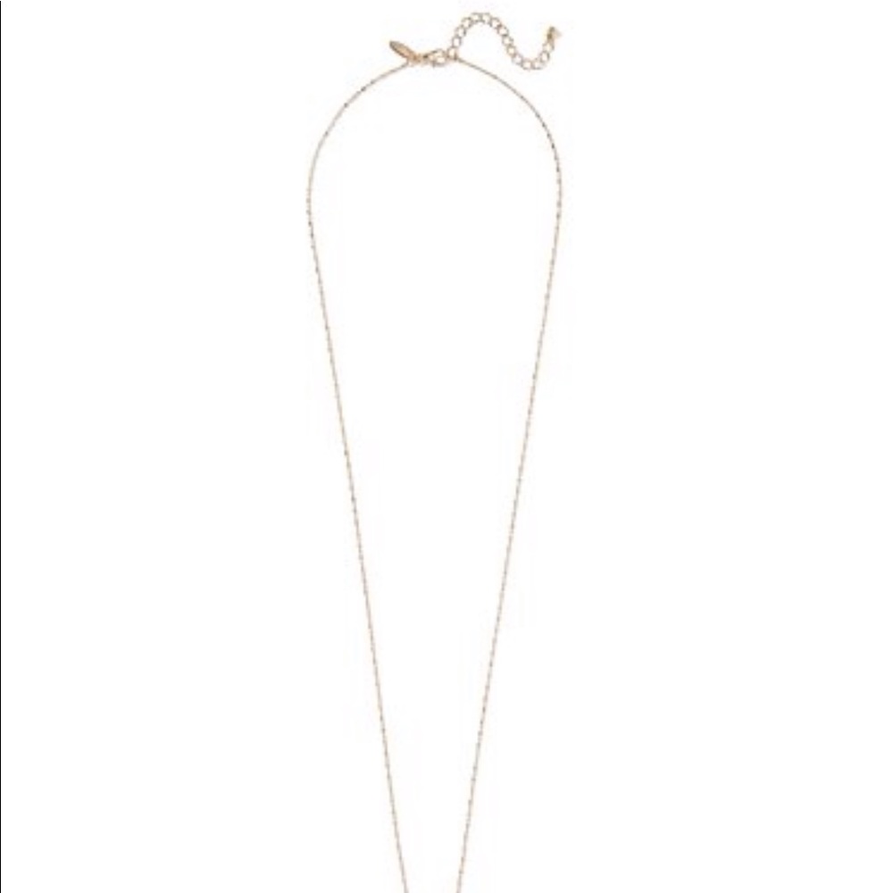 Pink  palm leaf long statement necklace - Picture 4 of 4